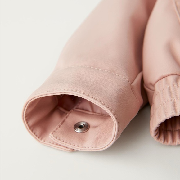 Zara Faux Leather Bomber - Picture 6 of 8